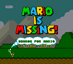 Mario is Missing! Title Screen